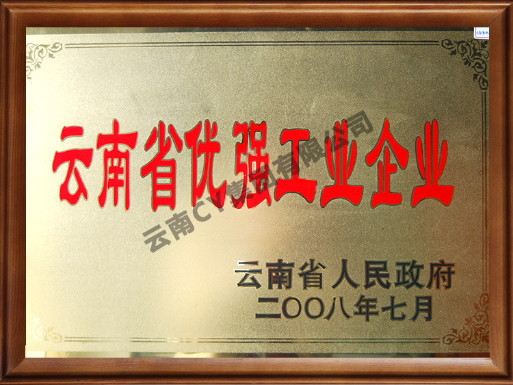 云南省优秀工业强工企业