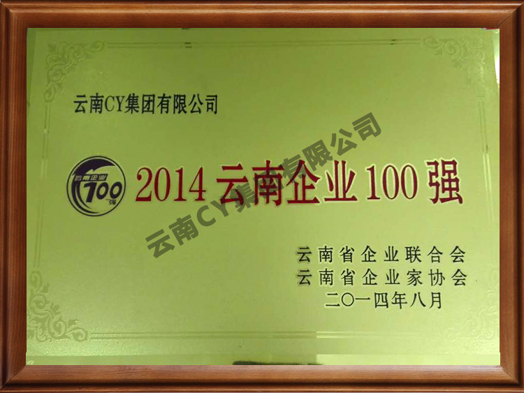 2014云南企业100强